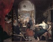 Diego Velazquez The Tapestry-Weavers painting